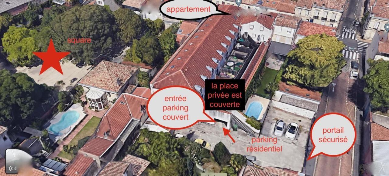 Superbe T3 Duplex Parking Prive Gratuit Sur Place บอร์โด ภายนอก รูปภาพ